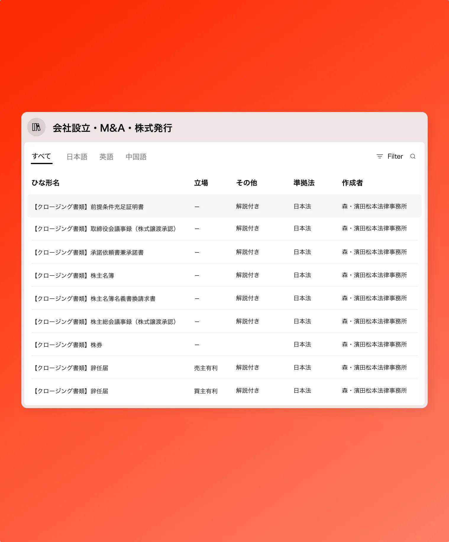 実務に即した<br class='pc-only' /><span>解説付き</span>ひな形